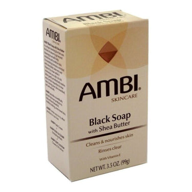 AMBI SKINCARE BLACK SOAP WITH SHEA BUTTER - 3.5oz